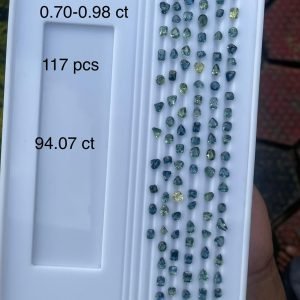 Teal Sapphire Lot - 117pcs