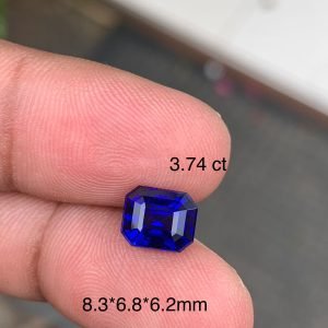 Heated blue sapphire